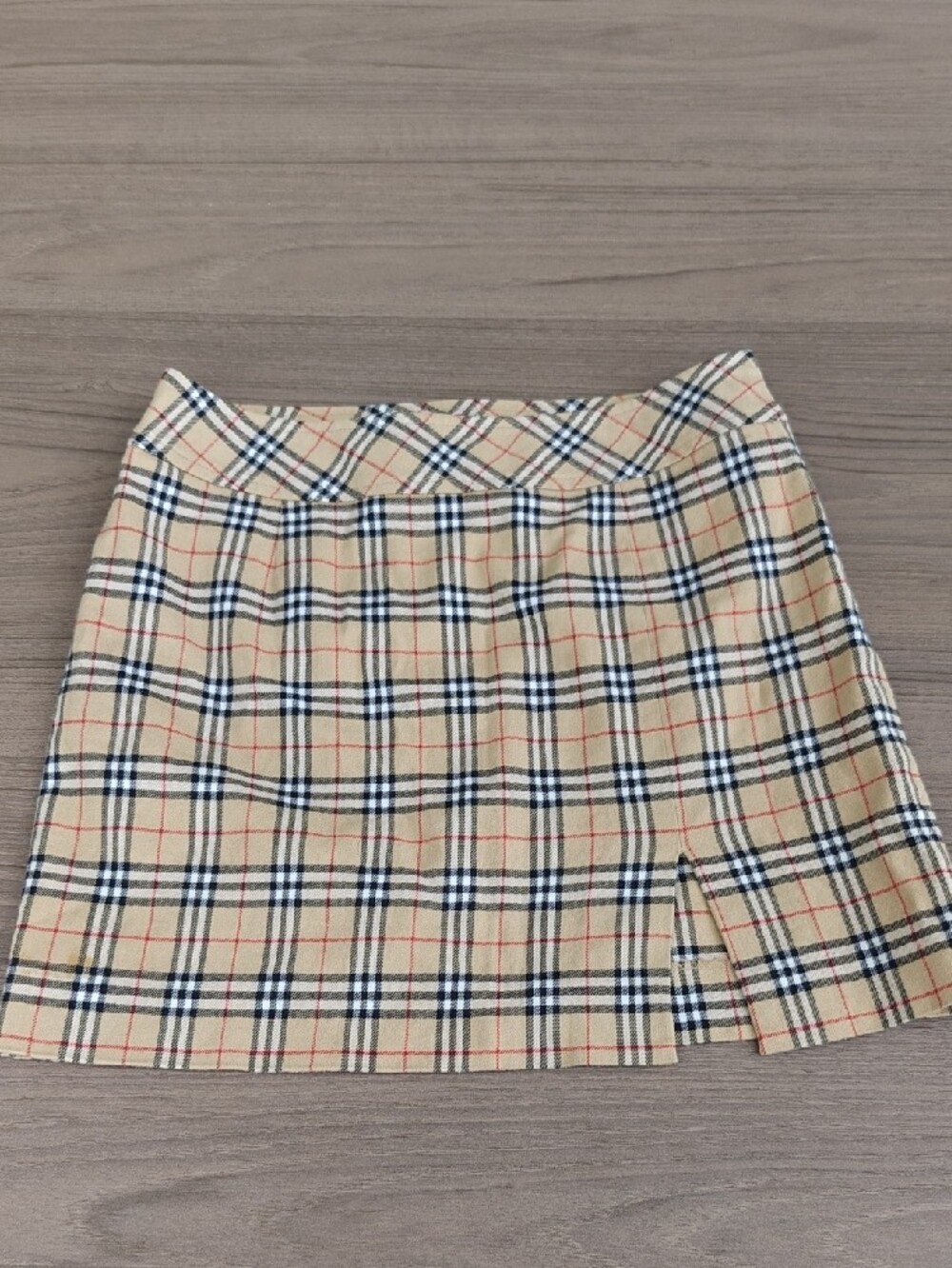 Burberry Plaid Mini Skirt 38